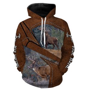 Deer Hunting Custom Name All over printed Shirts for Deer Hunter Personalized Deer Hunting Gifts Hoodie ND
