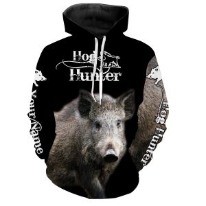 Feral Hog hunting Custom Name 3D All over print T-shirt Long sleeve Hoodie Zip up hoodie Hoodie ND