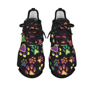 Custom Dog Paw Print Sneakers, Personalized Pet Shoes, Unique Gifts for Dog Lovers