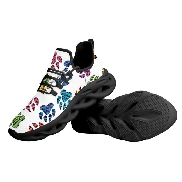 Custom Pet personalization Dog Paw Shoes Sneakers  Colorful Paw Print Sneakers  Comfortable Casual Footwear  Unique Dog Lover Gift - Image 5