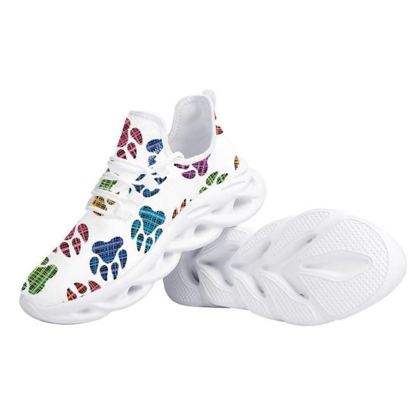 Custom Pet personalization Dog Paw Shoes Sneakers  Colorful Paw Print Sneakers  Comfortable Casual Footwear  Unique Dog Lover Gift - Image 3