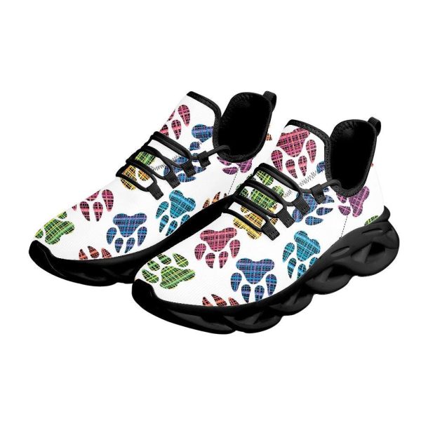 Custom Pet personalization Dog Paw Shoes Sneakers  Colorful Paw Print Sneakers  Comfortable Casual Footwear  Unique Dog Lover Gift - Image 7