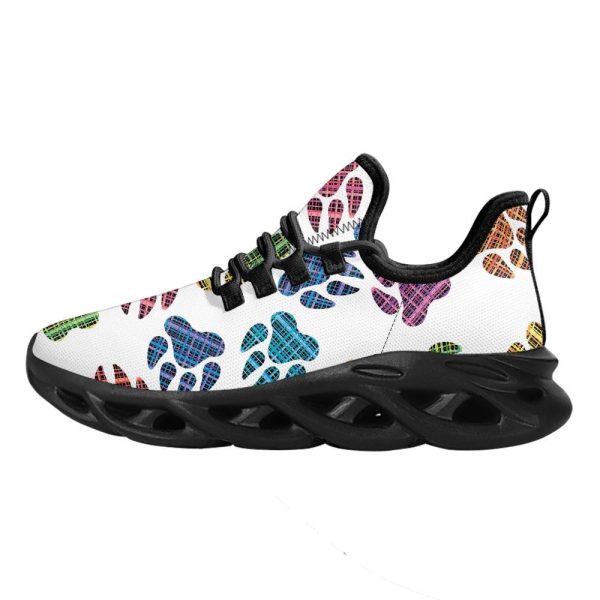 Custom Pet personalization Dog Paw Shoes Sneakers  Colorful Paw Print Sneakers  Comfortable Casual Footwear  Unique Dog Lover Gift - Image 6
