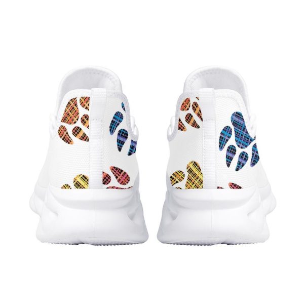 Custom Pet personalization Dog Paw Shoes Sneakers  Colorful Paw Print Sneakers  Comfortable Casual Footwear  Unique Dog Lover Gift - Image 2