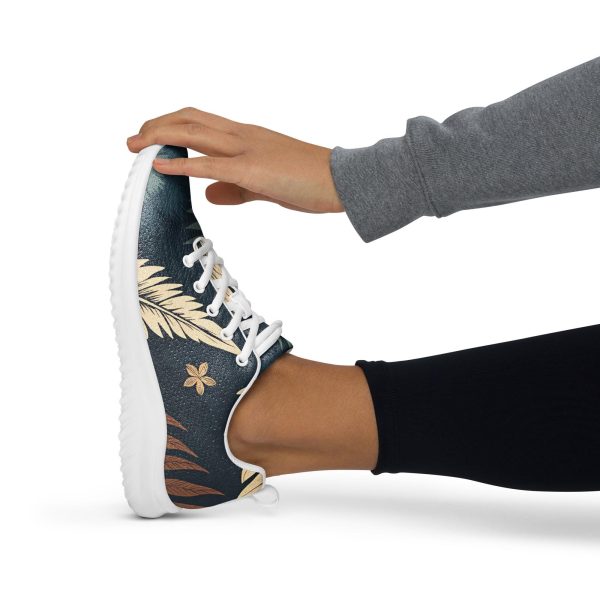 Floral Sneakers | Custom Boho Design Shoes | Flower Pilates Yoga Shoes | Workout Sneakers | Best Comfortable Sneakers | Comfy Soft Fit | - Image 3