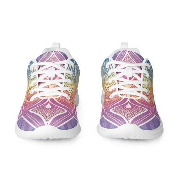 Pink Painted Sneakers | Custom Art Design Shoes | Colorful Flower Floral Yoga Sneakers | Kung Fu Shoes | Best Comfortable Soft Sneakers | - Image 5