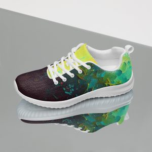 Painted Sneakers | Custom Art Design Shoes | Green Yellow Yoga Sneakers | Kung Fu Shoes | Best Comfortable Sneakers | Comfy Soft Fit |