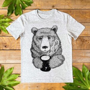 Cuppa Bear T-Shirt  cool bear tshirt unisex  graphic