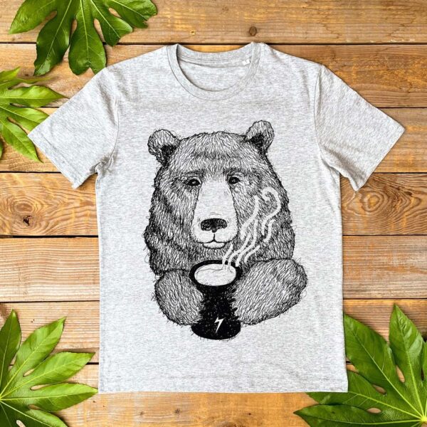 Cuppa Bear T-Shirt  cool bear tshirt unisex  graphic