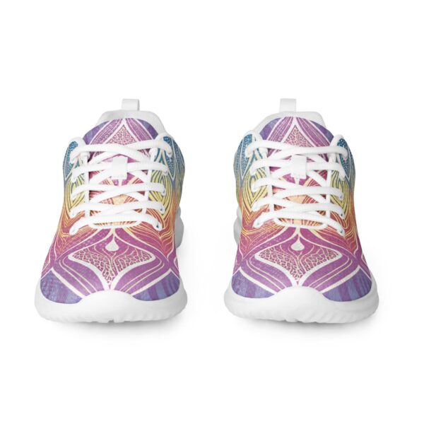 Pink Painted Sneakers | Custom Art Design Shoes | Colorful Flower Floral Yoga Sneakers | Kung Fu Shoes | Best Comfortable Soft Sneakers | - Image 5